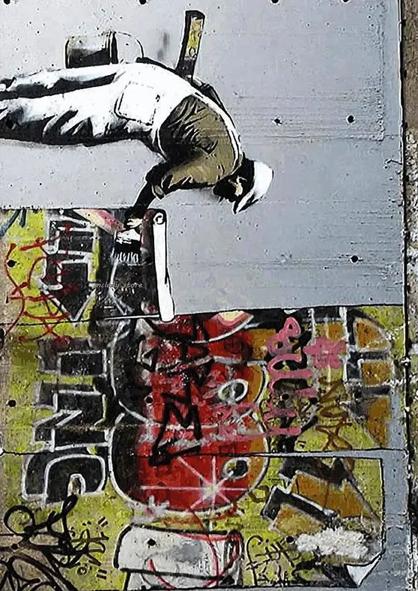 Banksy Girl with Red Balloon Canvas Wall Art | Street Art Decor