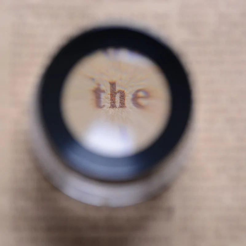Pocket Magnifier Abs Plastic Acrylic Lens Mini Portable Cylinder 10X Reading Magnifying Glass Optical Instrument Loupe Peaceful Pleasures Health and Wellness