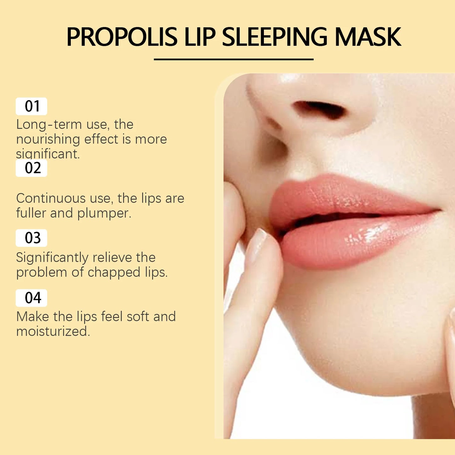Propolis Lip Sleeping Mask – Hydrate, Exfoliate & Repair Lips