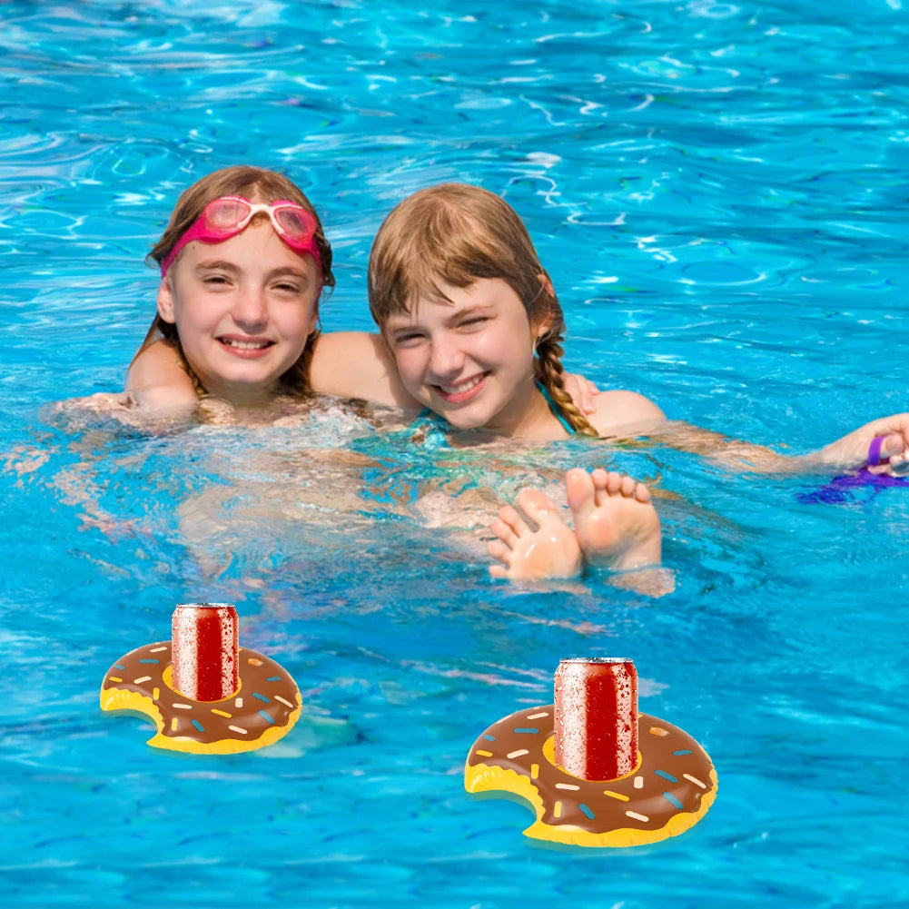 Inflatable Donut Cup Holder Coaster – Pool, Party & Beach Peaceful Pleasures Health and Wellness