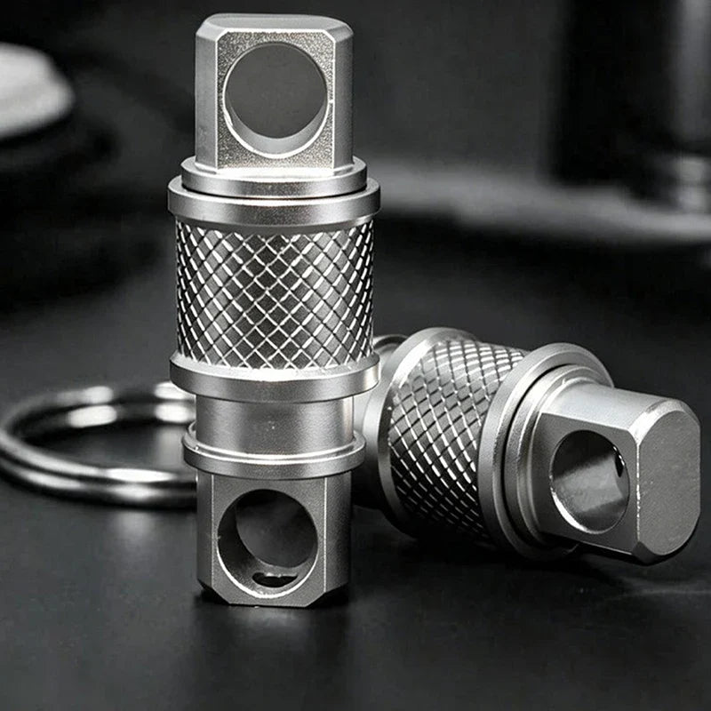 360° Quick-Release Aluminum Keychain Clip | Bag Organizer