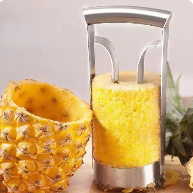 Stainless Steel Pineapple Peeler Cutter Meat Extractor Cut Corer Remover Machine Home Kitchen Knife Slicer Fruit Tool Peaceful Pleasures Health and Wellness