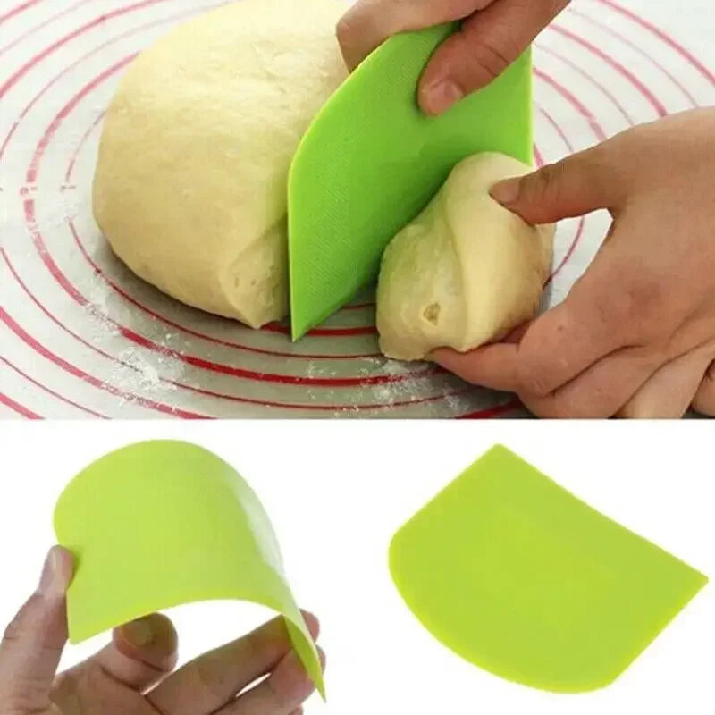 Plastic Dough Weight Cutter Cookie Fondant Bread Pizza Tools Spatula for Cake Butter Scraper Pastry and Bakery Kitchen Utensils Peaceful Pleasures Health and Wellness