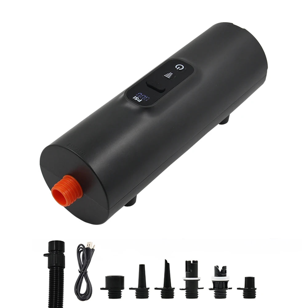 Electric SUP Pump 10PSI Intelligent Digital Air Inflator Deflator for Paddle Board Kayak Inflatable Boat Tent 12V DC Car Peaceful Pleasures Health and Wellness