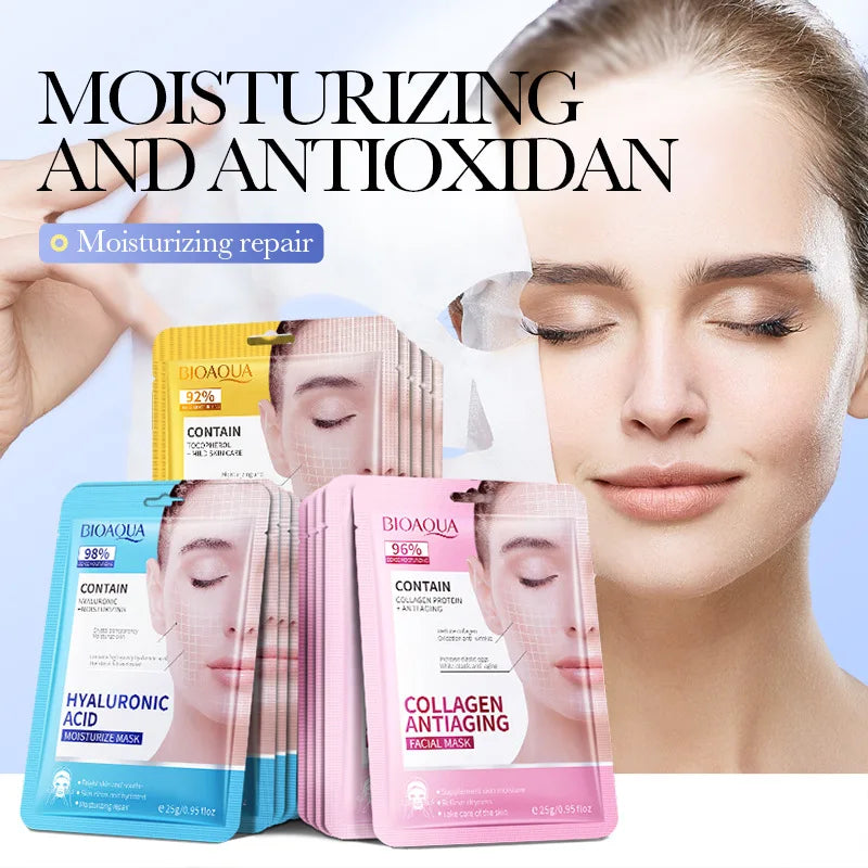 BIOAQUA 10-Pack Hyaluronic Acid Retinol Collagen Face Masks