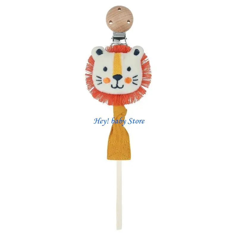 Baby Pacifier Chain Clip | Plush Animal Holder & Teether