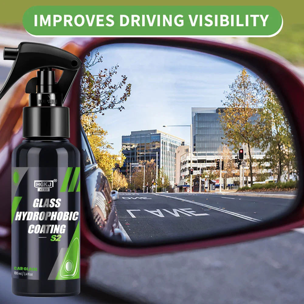 Anti-Rain for Cars Glass Water Repellent Spray Long Lasting Ceramic Windshield Nano Hydrophobic Protection Coating Peaceful Pleasures Health and Wellness 50ML