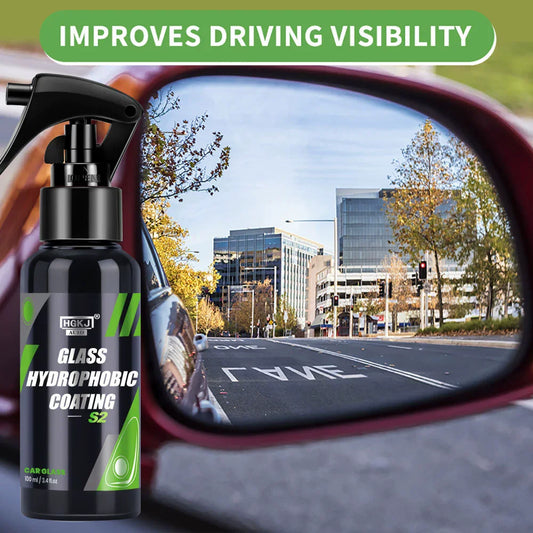 Anti-Rain for Cars Glass Water Repellent Spray Long Lasting Ceramic Windshield Nano Hydrophobic Protection Coating Peaceful Pleasures Health and Wellness 50ML