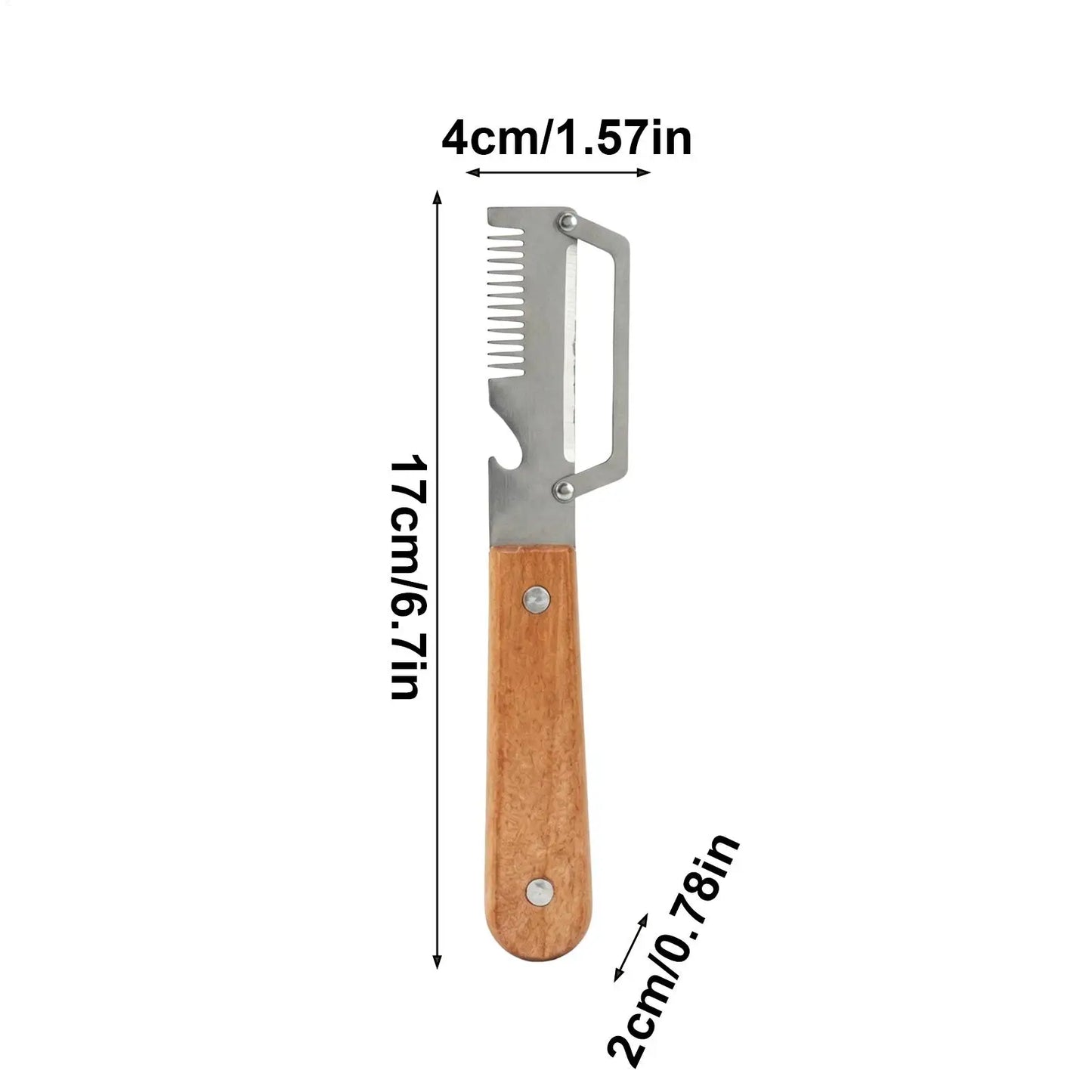 3-in-1 Stainless Steel Vegetable Peeler with Bottle Opener