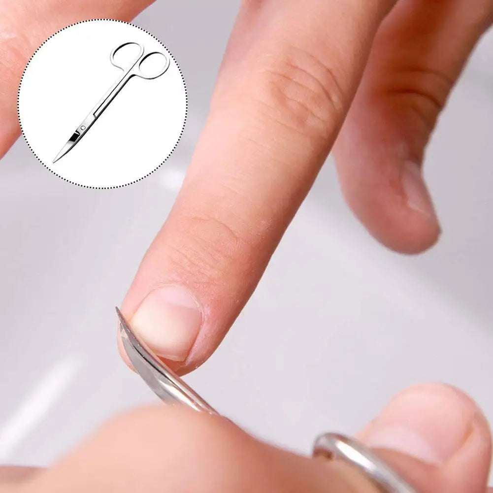 Mini Stainless Steel Eyebrow & Eyelash Scissors Set