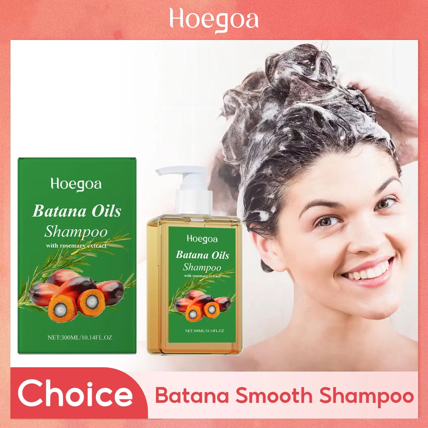 HOEGOA Batana Oil Hair Growth Shampoo – Strengthening 300ml
