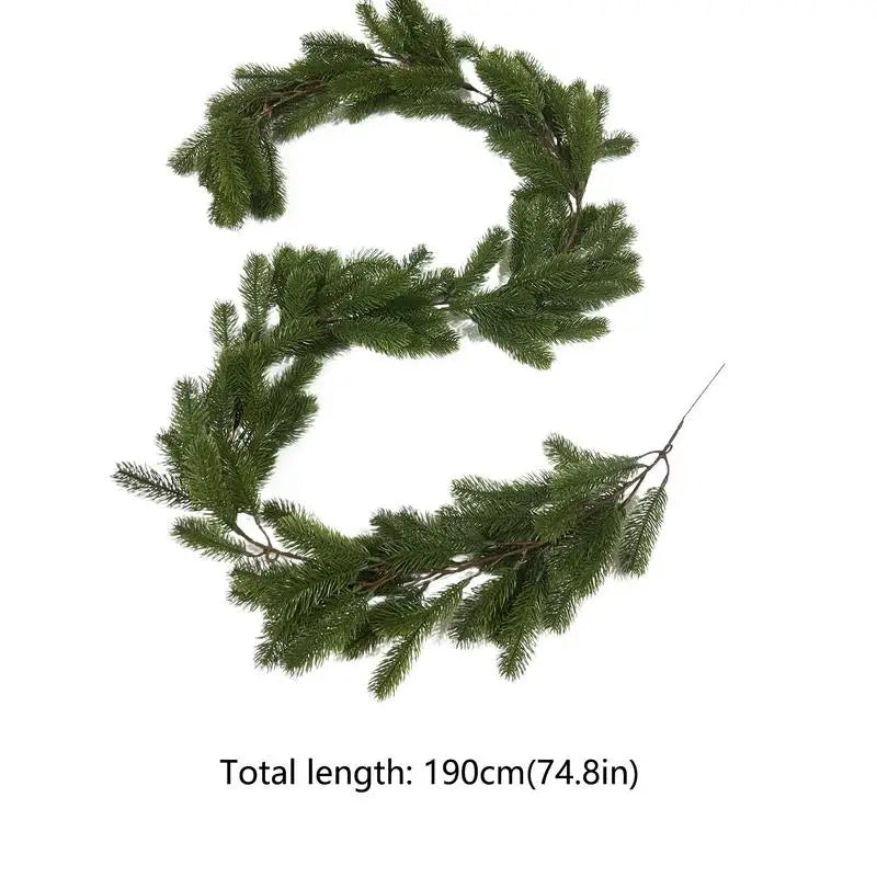 Real Touch Christmas Pine Garland | Norfolk Pine Holiday Decor