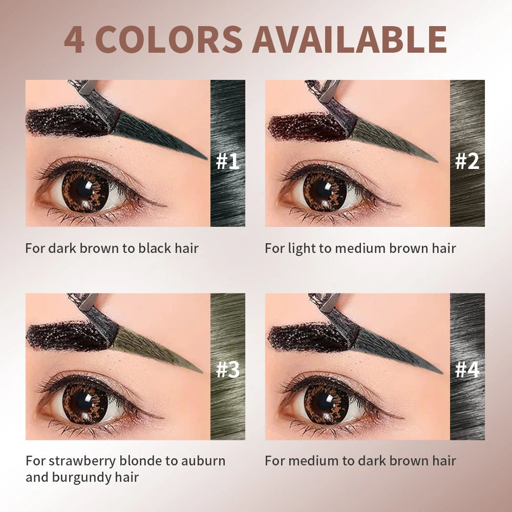 Waterproof Peel Off Eyebrow Gel Tint Semi Permanent Tattoo Brow Tint Transfer-proof, For Fuller & Defined Looking Brows Makeup Peaceful Pleasures Health and Wellness