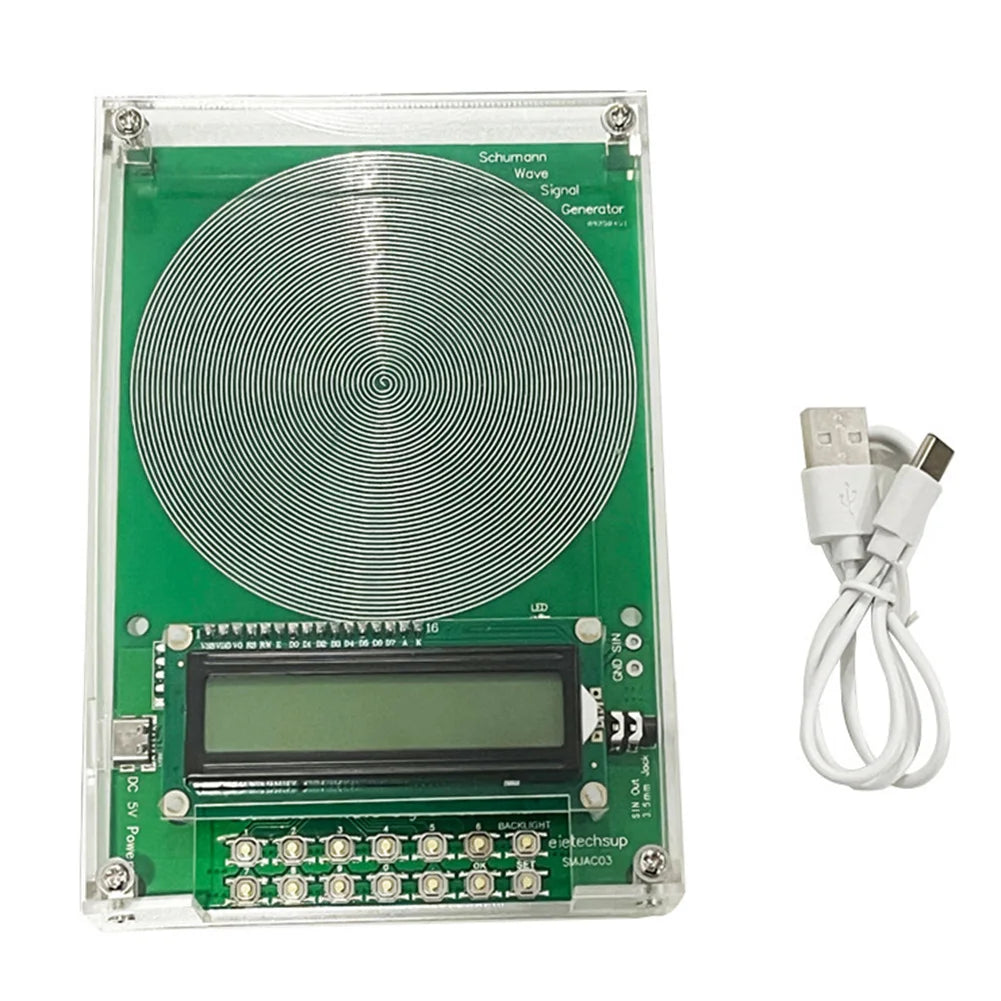 0.01hz-100000hz Frequency Modulation Premium Chip Schumann-Wave Generator Pure Sine Frequency Modulation Signal Generator Peaceful Pleasures Health and Wellness