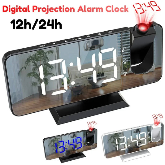 USB Projection Alarm Clock – LED Digital Desk Clock & Snooze Projection Alarm Clock Peaceful Pleasures Health and Wellness