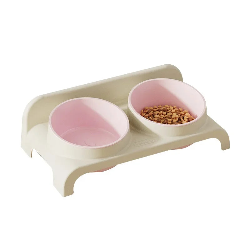 Adjustable Height Double Bowl Pet Feeder | Raised Dog & Cat Stand