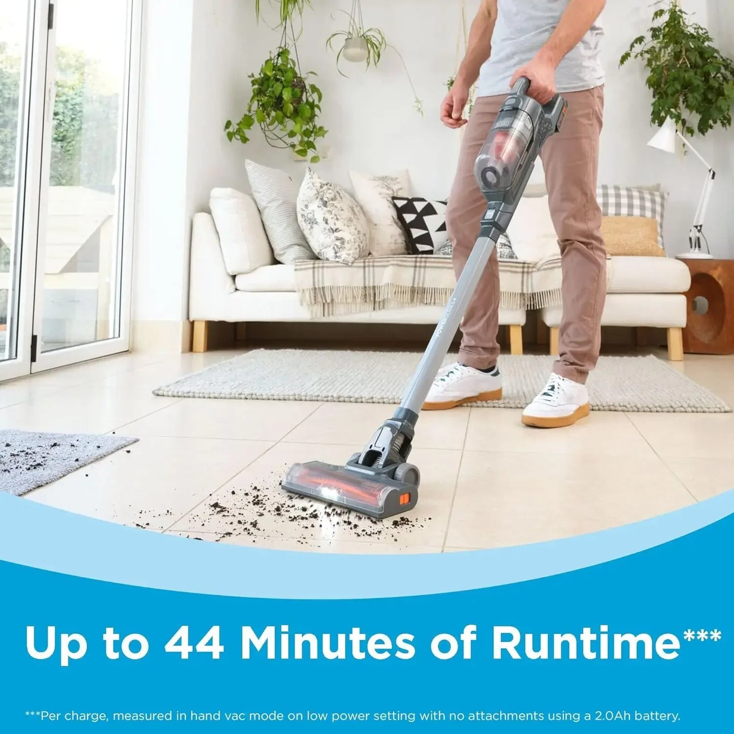 20V MAX Cordless Stick Vacuum – LED Lights, Anti-Tangle, Hardwood & Carpet Vacuum Cleaners Peaceful Pleasures Health and Wellness