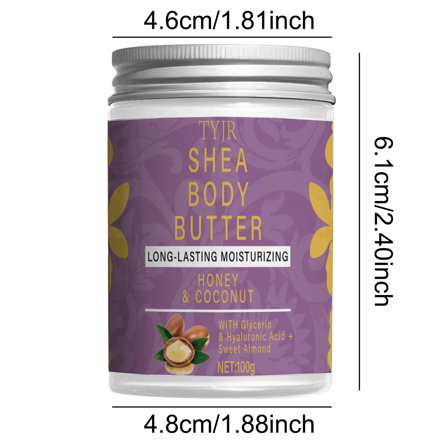 Organic Unrefined Shea Body Butter Oil 100g | Deep Moisturizer Shea Body Butter Peaceful Pleasures Health and Wellness