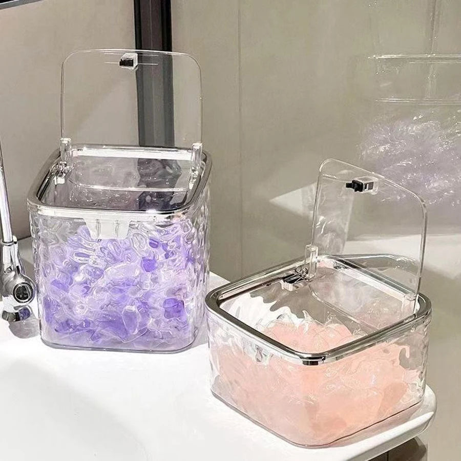 Large Capacity Laundry Detergent Storage Container with Scoop & Press-On Lid