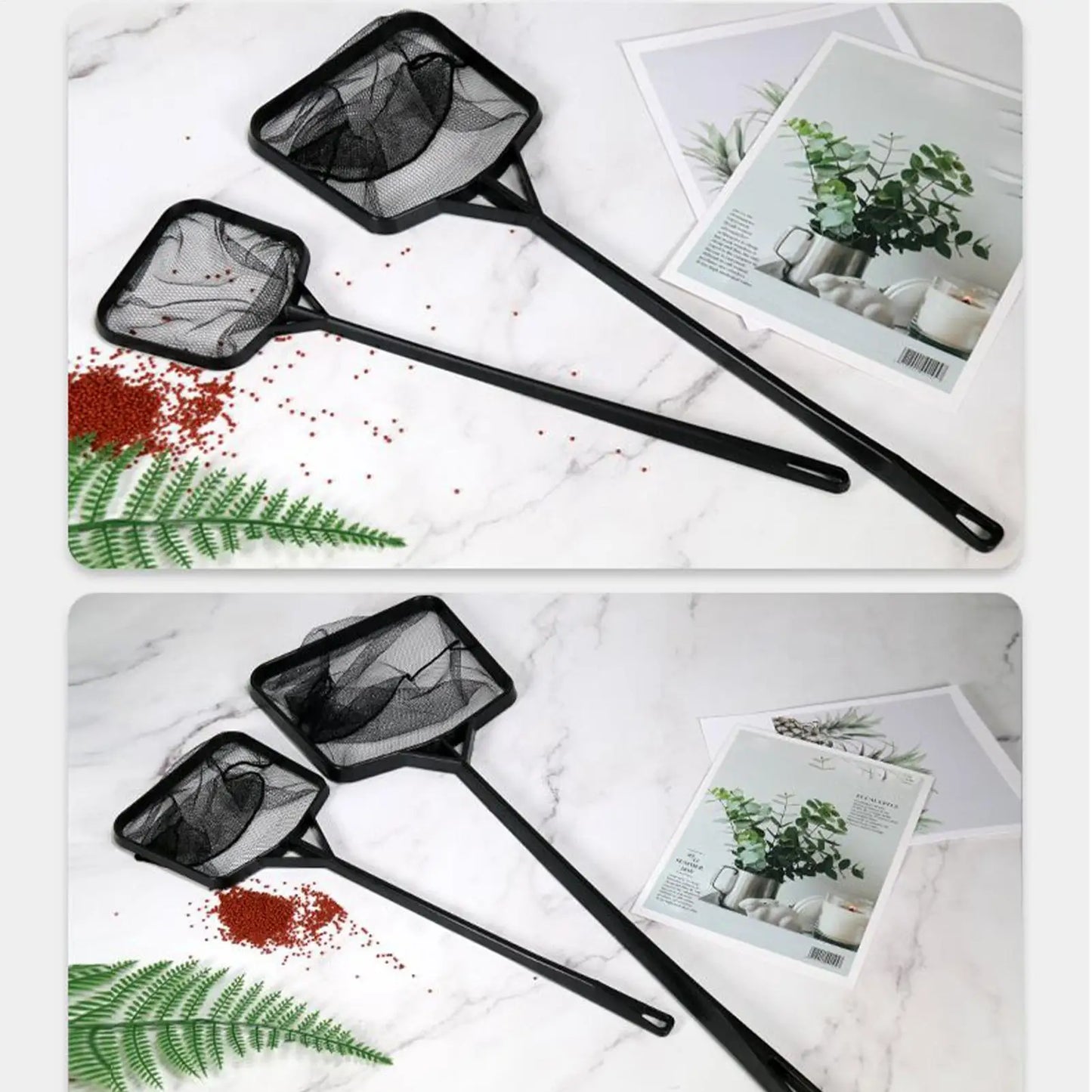 Portable Fish Net Long Handle | Aquarium & Pool Cleaning