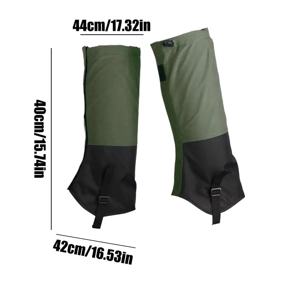 Professional Snake Proof Gaiters Waterproof Leg Guards for Hiking & Hunting Adjustable Protective Gear for Men Women in Outdoor Peaceful Pleasures Health and Wellness Armygreen