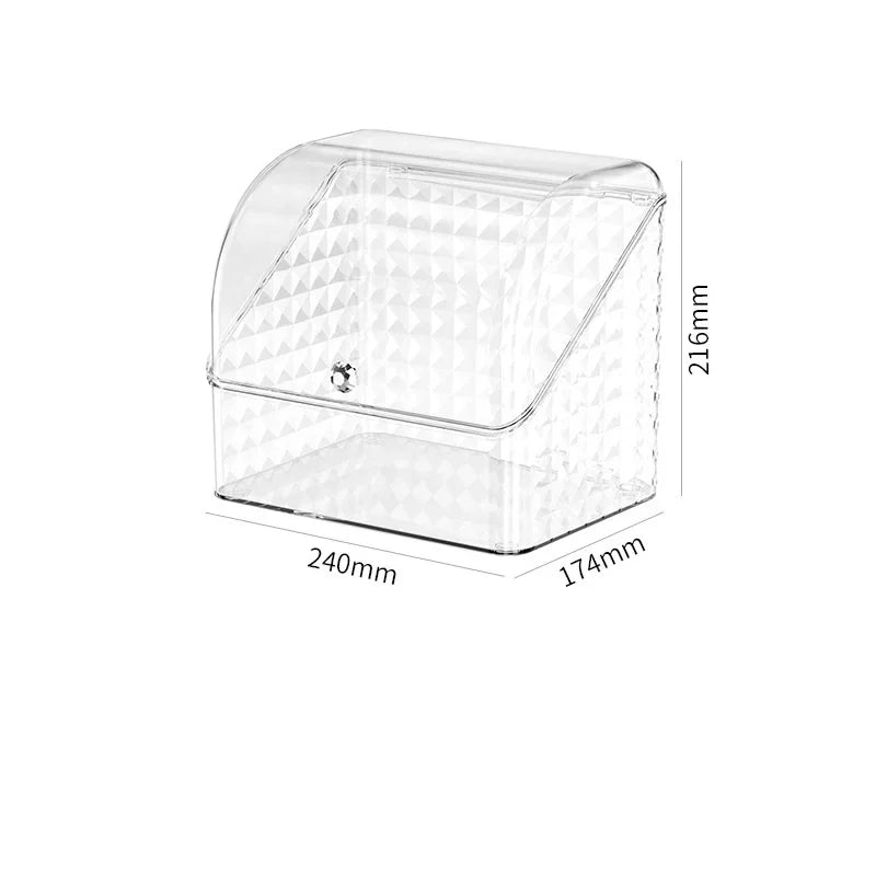 Luxury Transparent Makeup Storage Box with Drawers – Dustproof