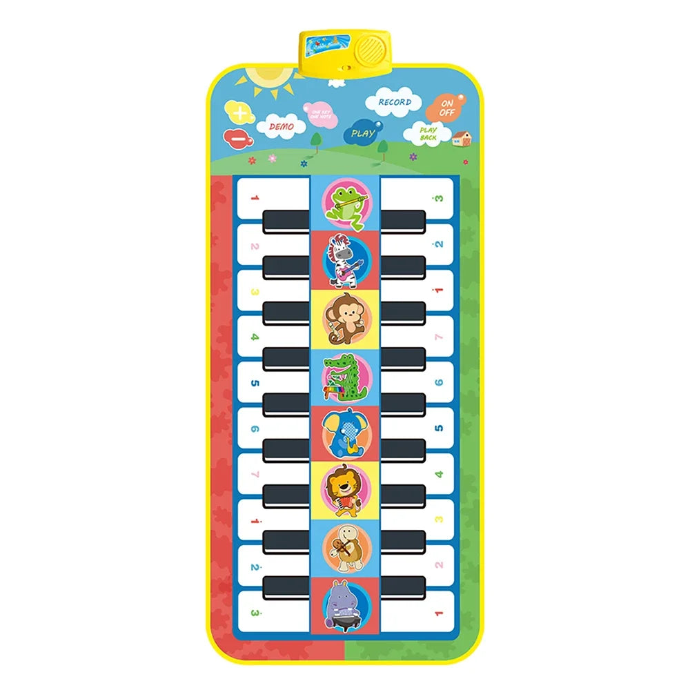 Kids Musical Piano Mat Toddle Dance Duet Keyboard Play 20 Keys 5 Paly