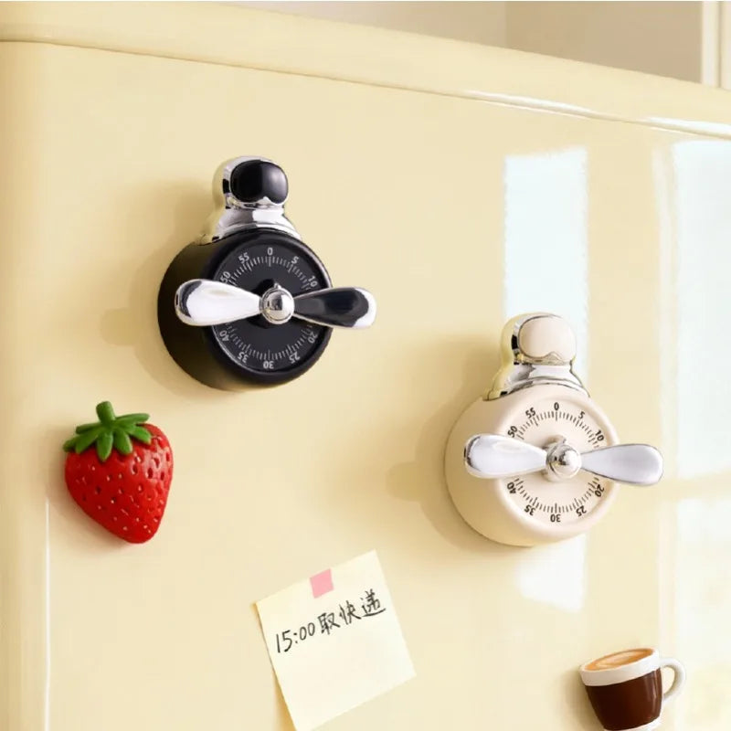 Magnetic Mechanical Kitchen Timer | Cooking & Baking Countdown Mechanical Kitchen Timer Peaceful Pleasures Health and Wellness