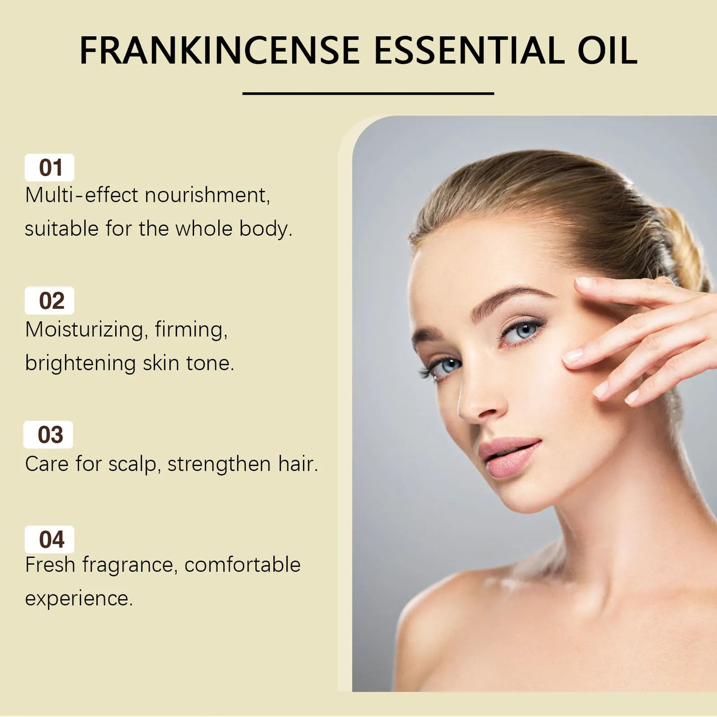 Frankincense Essential Oil for Hair, Skin & Body – 60ml