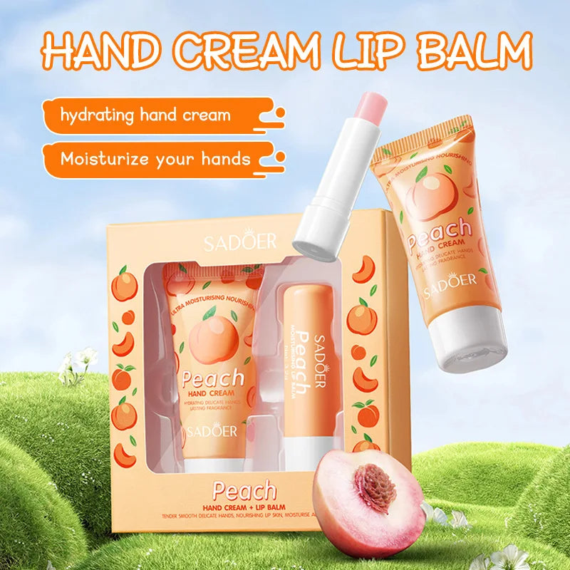 SADOER Avocado Hand Cream & Lip Balm Set | 2pc Moisture