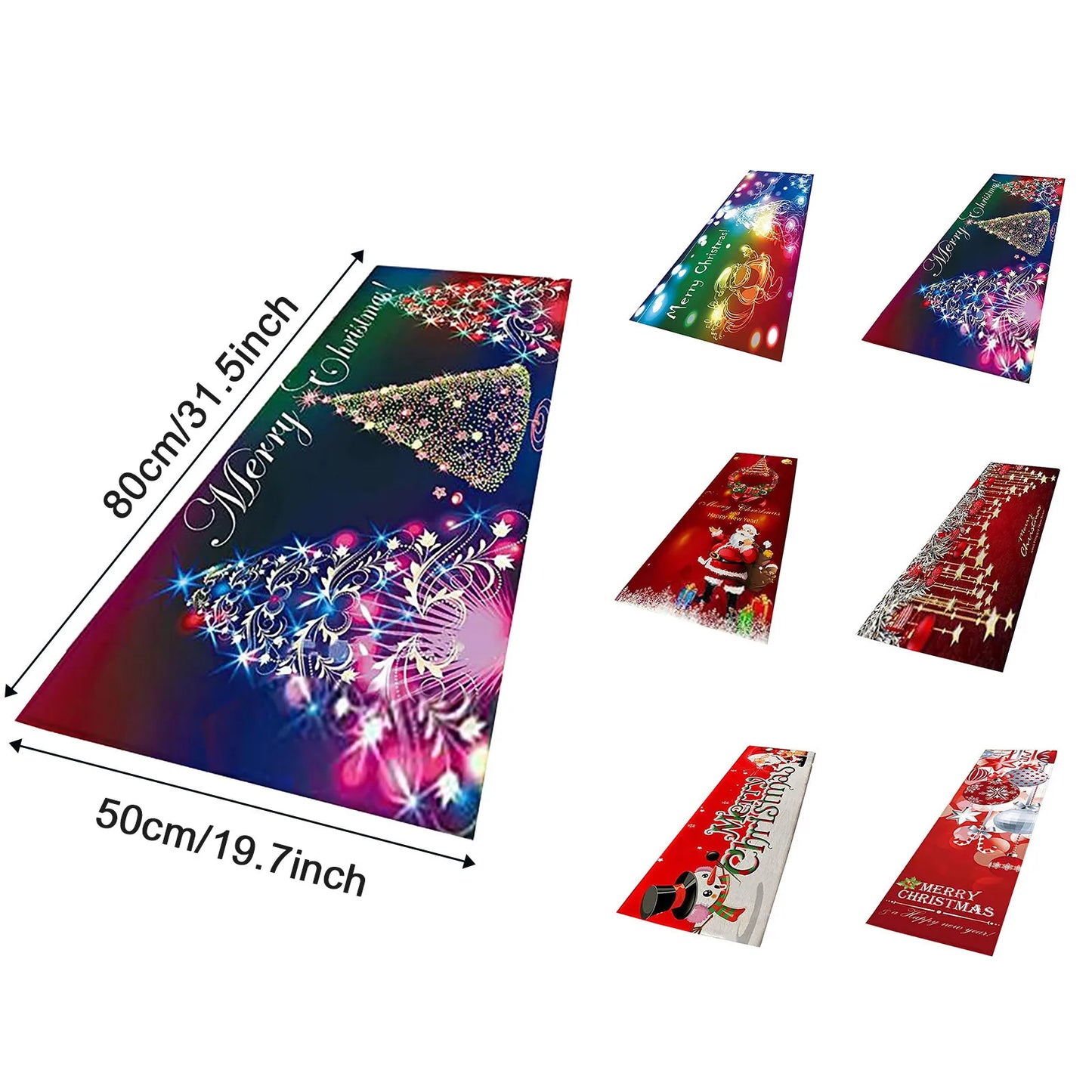 Merry Christmas Doormat – Festive Indoor Rug | 3 Sizes, 6 Designs