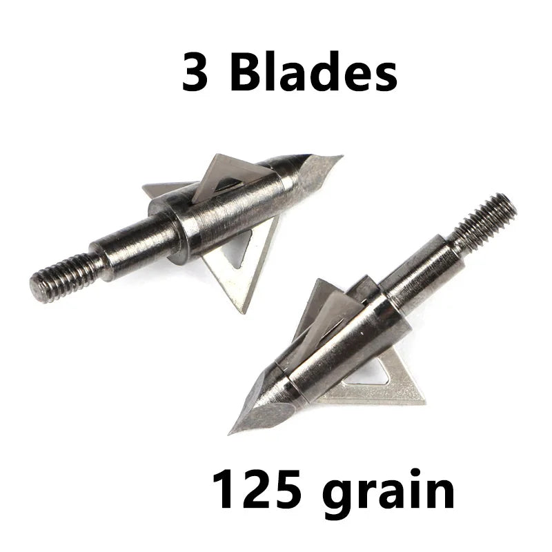 Archery Broadhead 100 125grain Arrowhead Sharp 2 3 Blades Arrow Tip