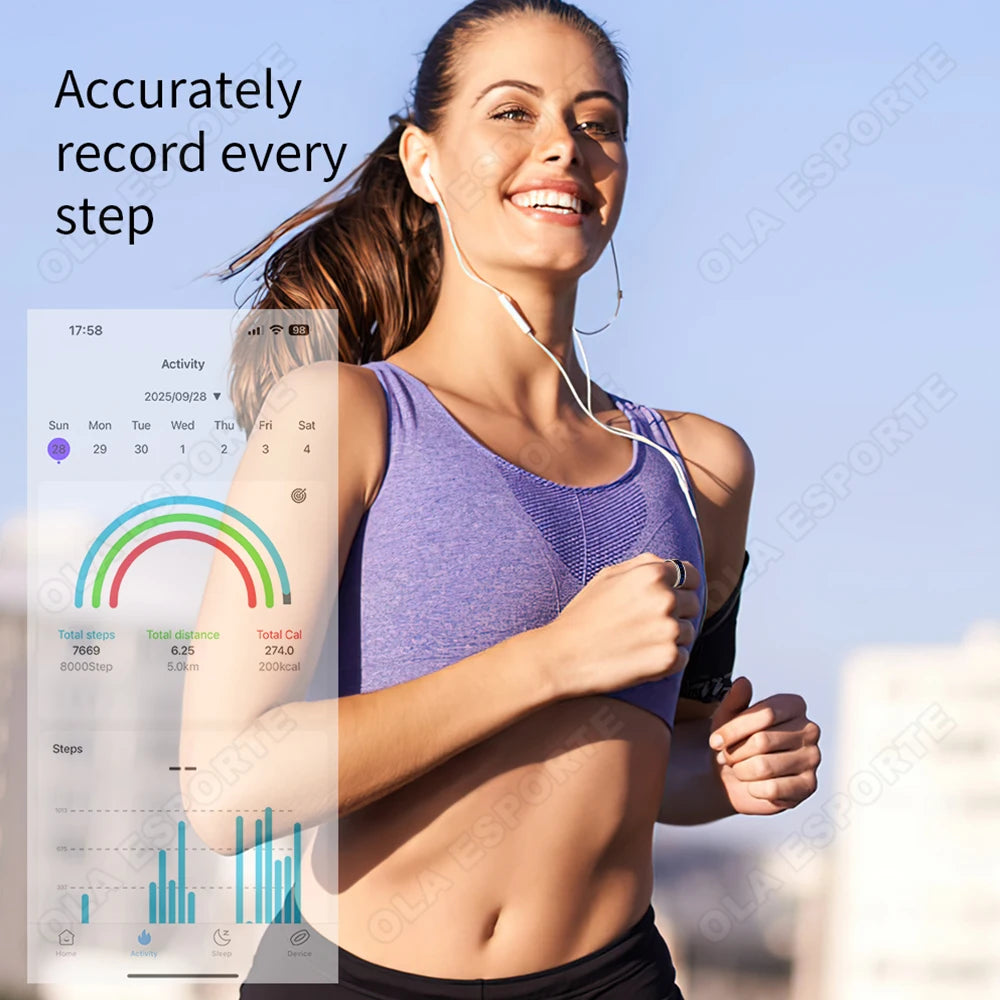 Ola Esporte Smart Ring 2026 – Heart Rate, Sleep & Activity
