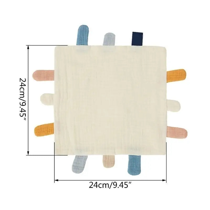 Baby Soothing Comfort Blanket | Soft Newborn Lovey 24x24cm