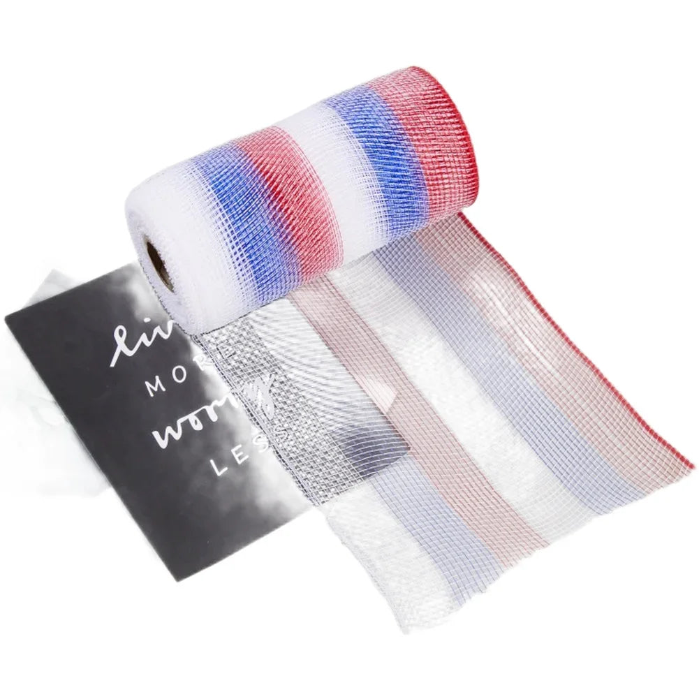 10 Yard PP Mesh Ribbon Roll Christmas Garland Material Holiday