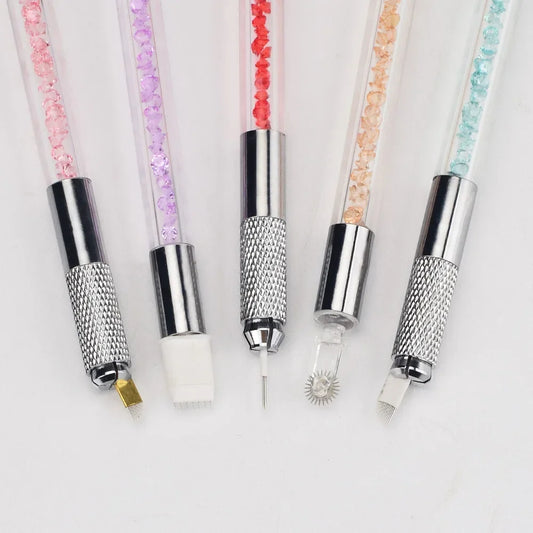 Permanent Makeup Manual Microblading Pen Holder, Double Side Crystal, High Quality Professional, 2022 Peaceful Pleasures Health and Wellness