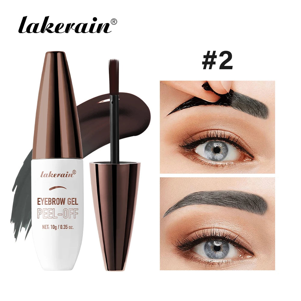Peel-off Eyebrow Gel Waterproof And Sweat-proof Tattoo Long-Lasting Smudge-Proof Effect Natural Eyebrow Dye Eye Makeup Cosmetics Peaceful Pleasures Health and Wellness Brown