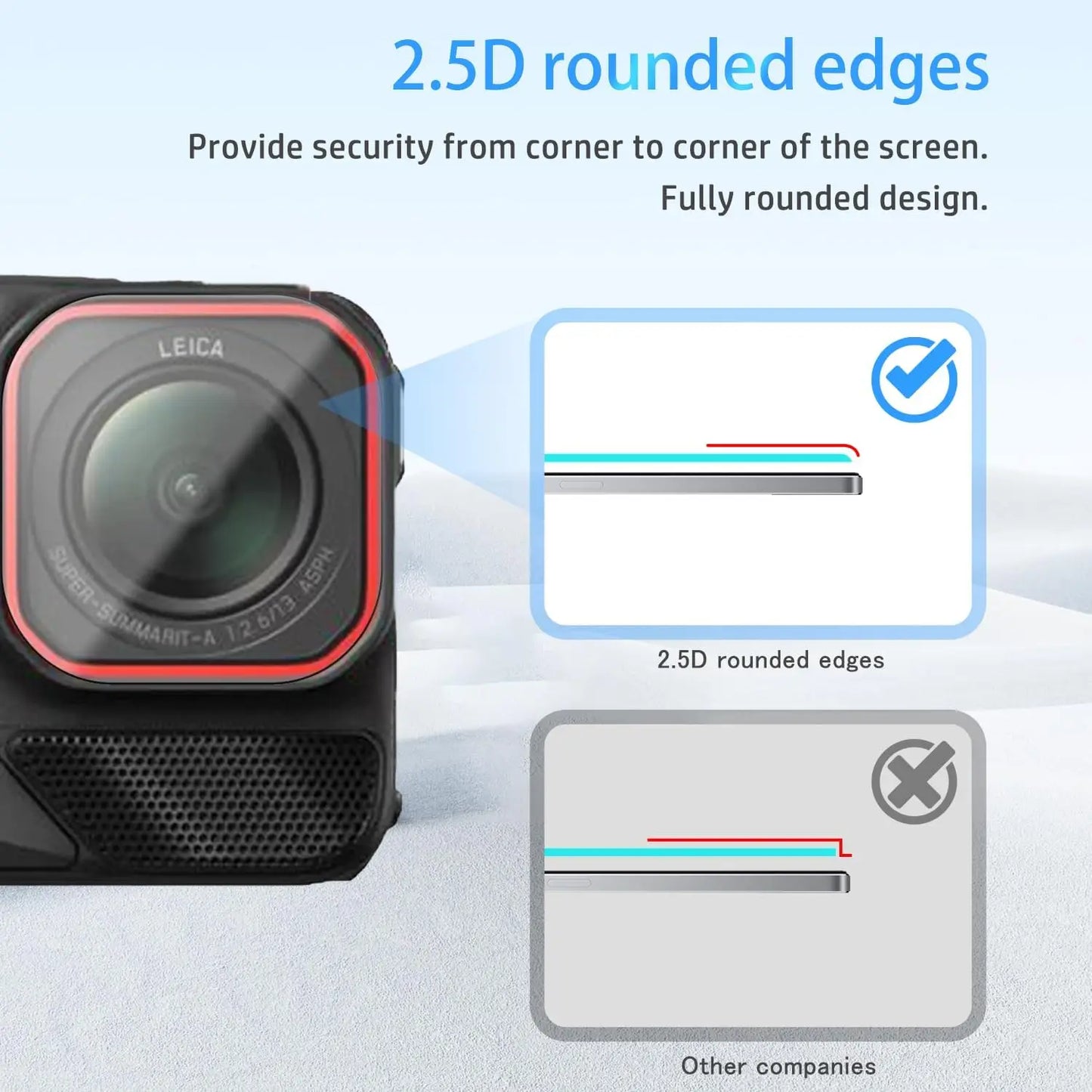 Insta360 Ace Pro 2 Tempered Glass Screen & Lens Protector 9H