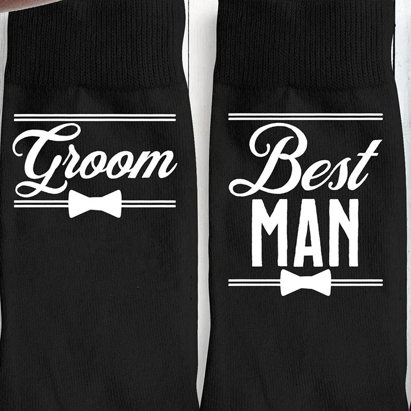 Wedding Party Socks | Groomsman, Best Man & Father of Bride Gift