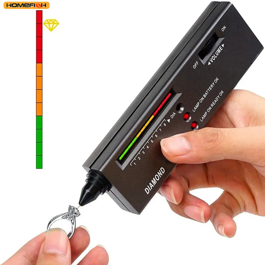 HOMEFISH Diamond Tester High Accuracy Diamond Tester Pen Jewelry Diamond Tester Professional Diamond Selector Diamond Tester Kit Peaceful Pleasures Health and Wellness Black