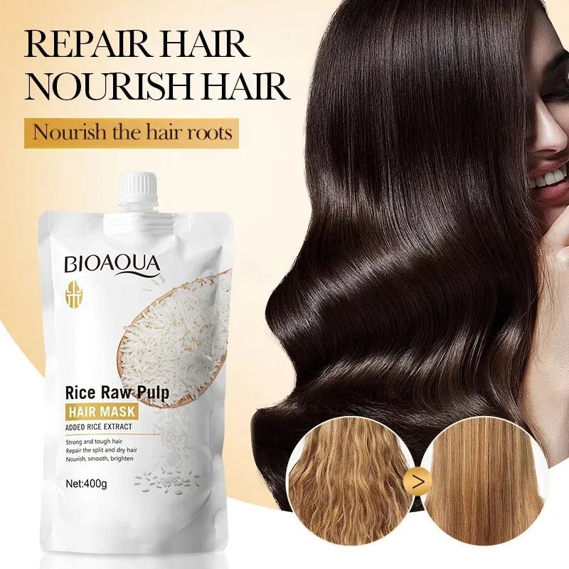 Rice Puree Hair Mask – Nourish Dry, Frizzy & Split Ends