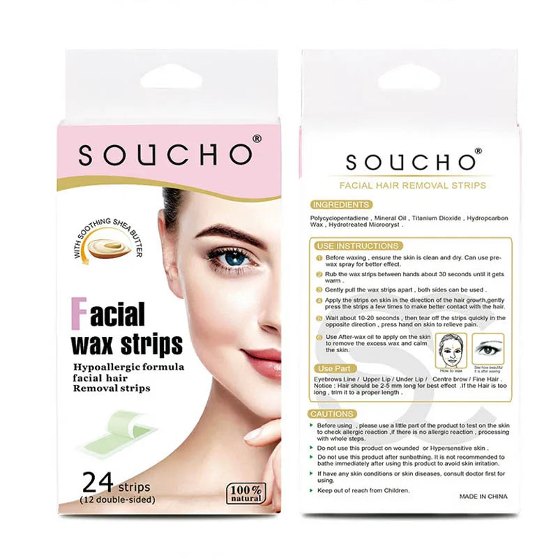 Strips Portable Hair Single-sided Double-sided Non-woven Depilatory Wax Paper Wax Strips Fast Hair Removal Peaceful Pleasures Health and Wellness