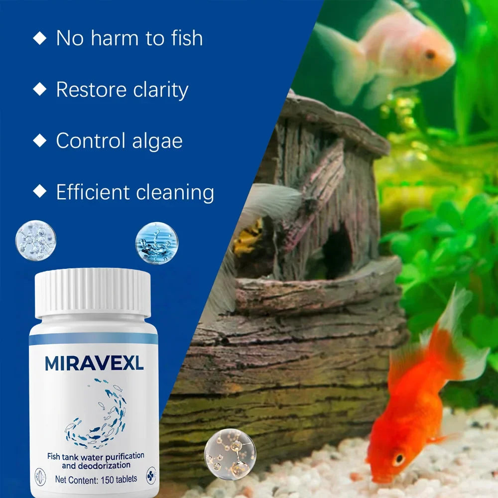 Aquarium Water Clarifying Tablets – Clear, Fresh & Odor-Free