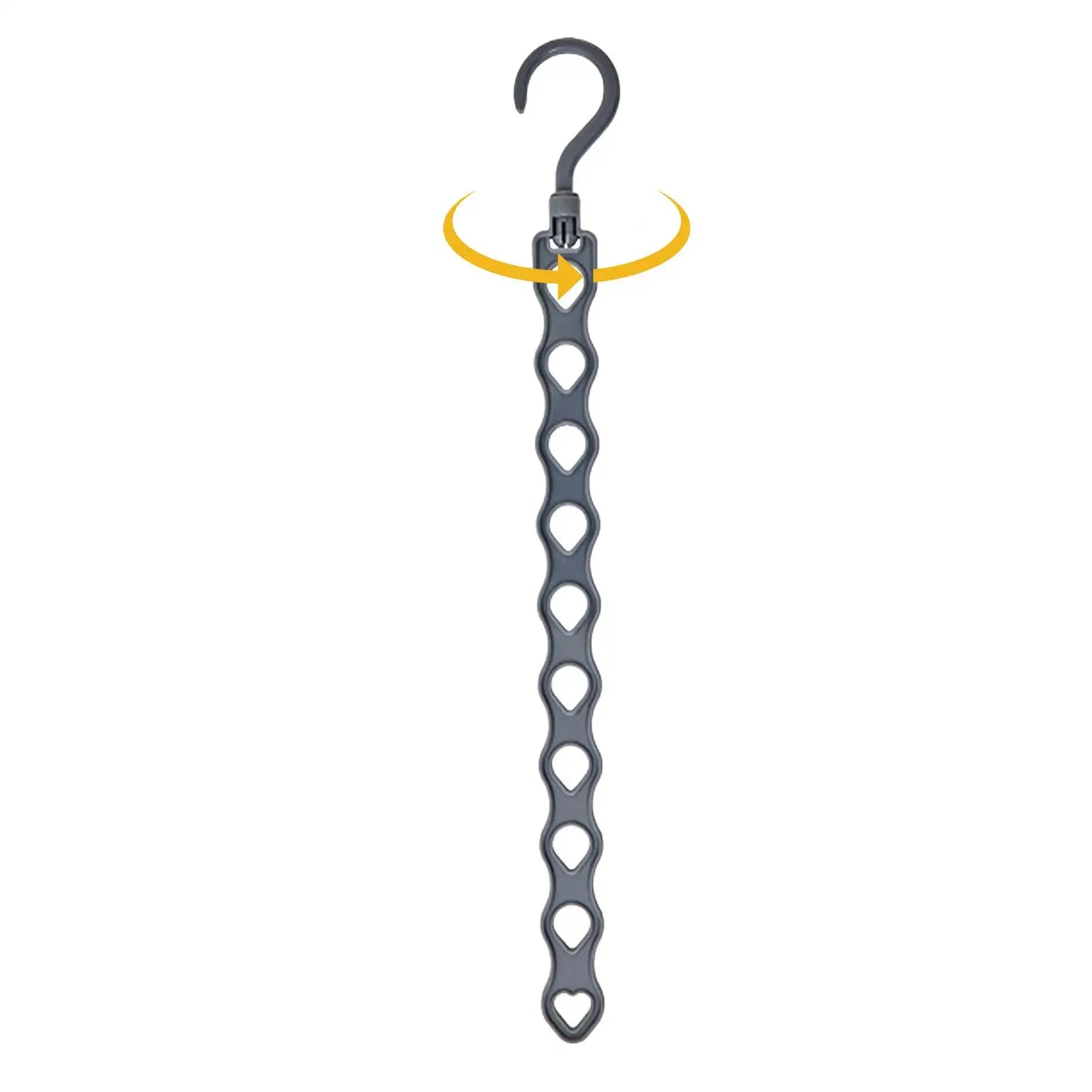 10-Hole Space Saving Clothes Hanger | Folding Wardrobe Rack