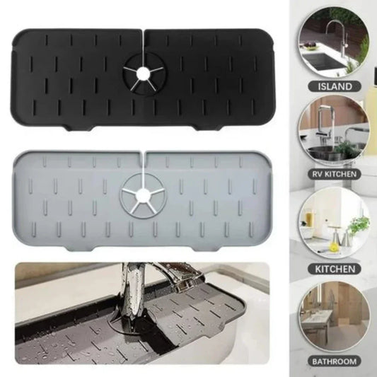 Silicone Mat Gourmet Faucet Kitchen Accessory Home Appliance Sponge Rack Kitchens Accessories Kitchen Sink Splash Guard for You Peaceful Pleasures Health and Wellness