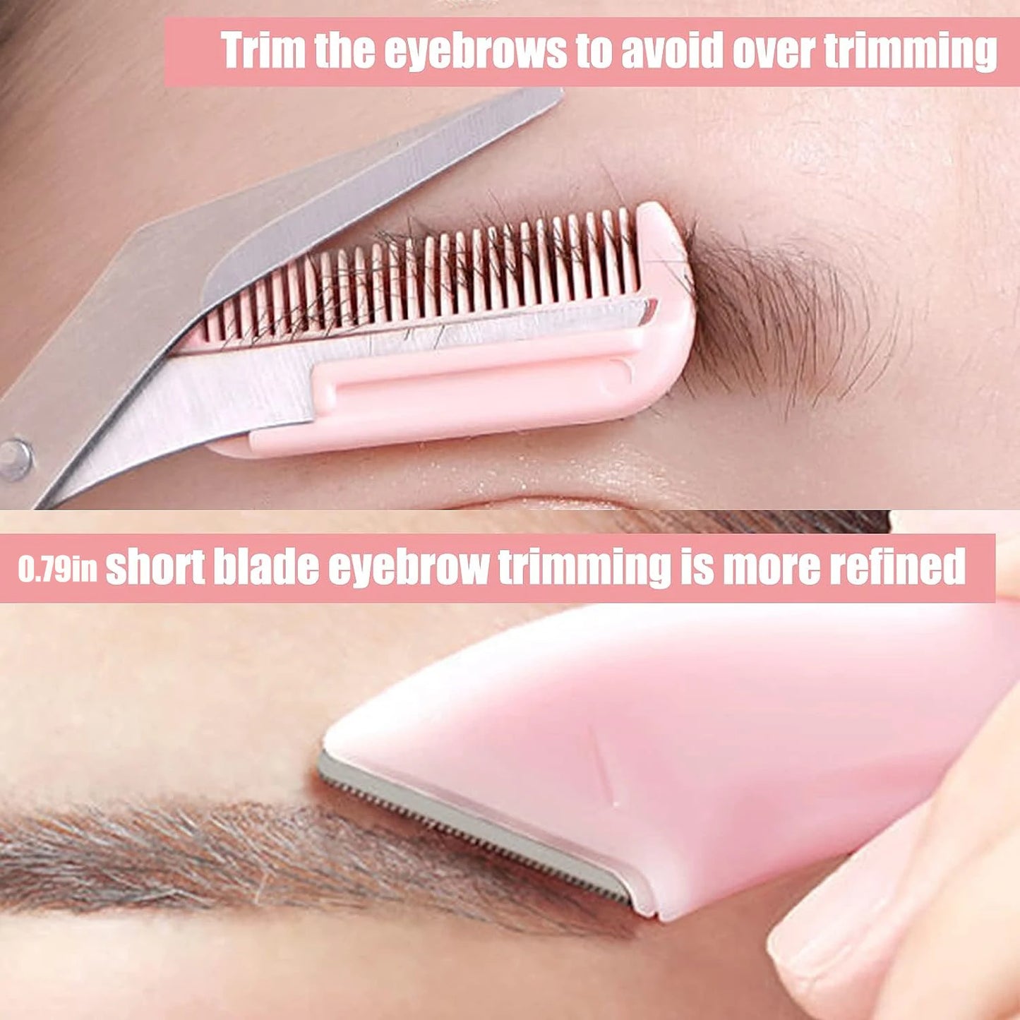 Professional Eyebrow Trimmer Razor with Comb for Women