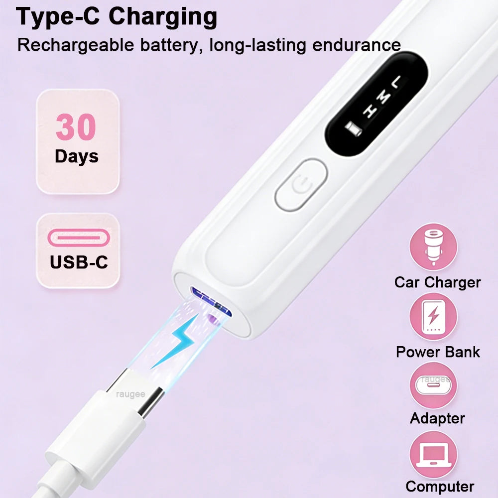 Electric Eyebrow Trimmer Rechargeable Electric Eyebrow Shaver Razor Electric Facial Blades for Women Body Facial Hair Removal Peaceful Pleasures Health and Wellness