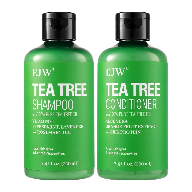 Tea Tree Oil Shampoo and Conditioner Set| Refreshes Scalp, Soothes,Cleanses Buildup, Clarifying for Oily Hair|Pure Tea Tree Peaceful Pleasures Health and Wellness shampoo conditioner