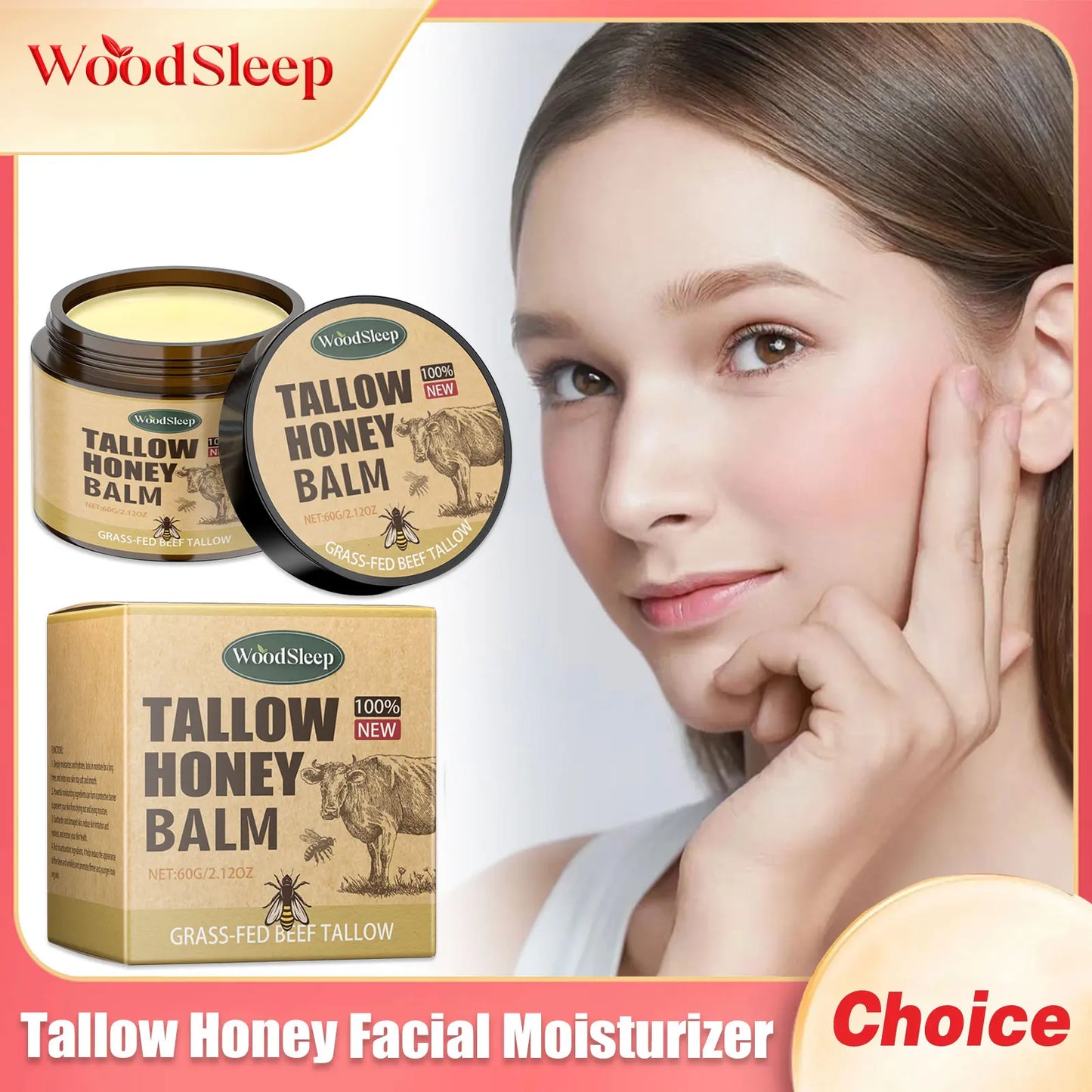Tallow & Honey Facial Moisturizer Cream | Deep Hydration 60g
