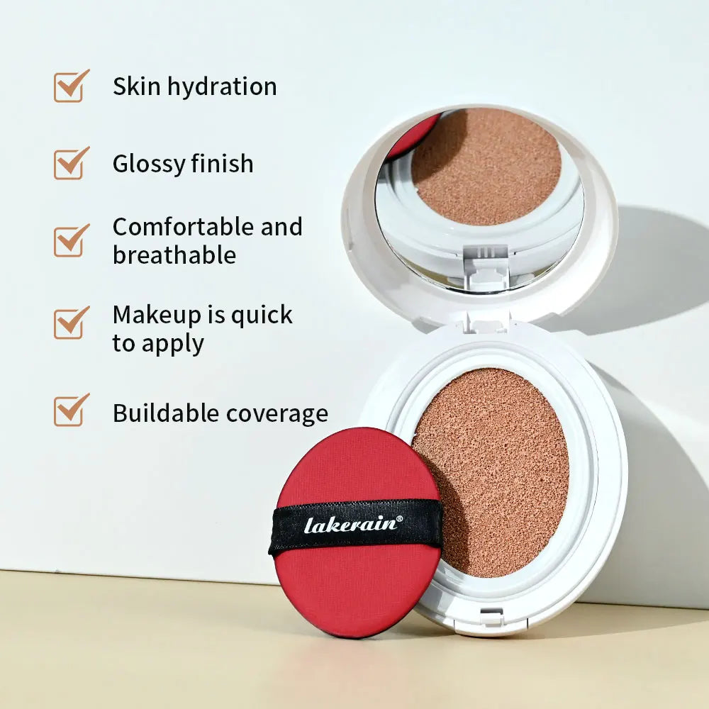 Korean Cushion Foundation CC Cream | Waterproof Full Coverage SPF Cushion Foundation Peaceful Pleasures Health and Wellness